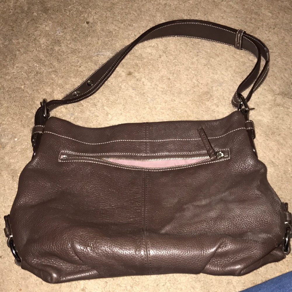 Pebble leather Coach purse